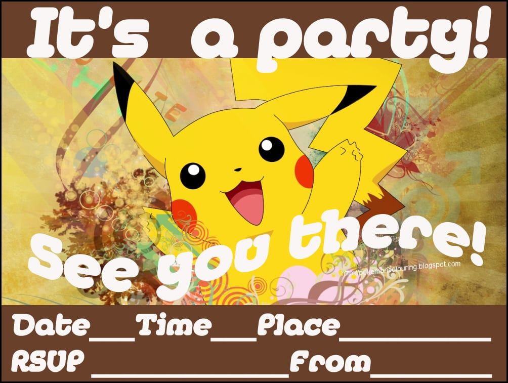 Best ideas about Free Printable Pokemon Birthday Invitations
. Save or Pin Free Pokemon Printable Invitation Now.