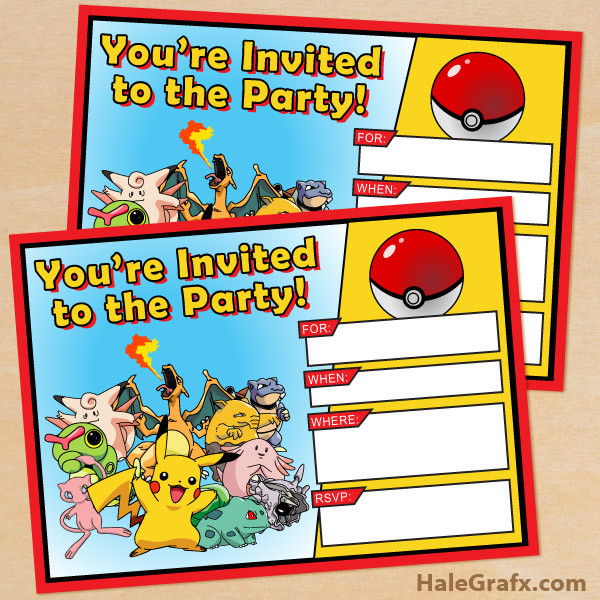 Best ideas about Free Printable Pokemon Birthday Invitations
. Save or Pin FREE Printable Pokémon Birthday Invitation Now.