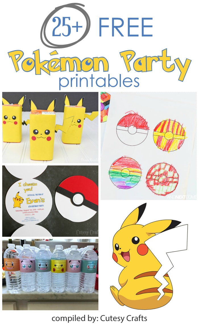 Best ideas about Free Printable Pokemon Birthday Invitations
. Save or Pin 25 Free Pokemon Party Printables Cutesy Crafts Now.