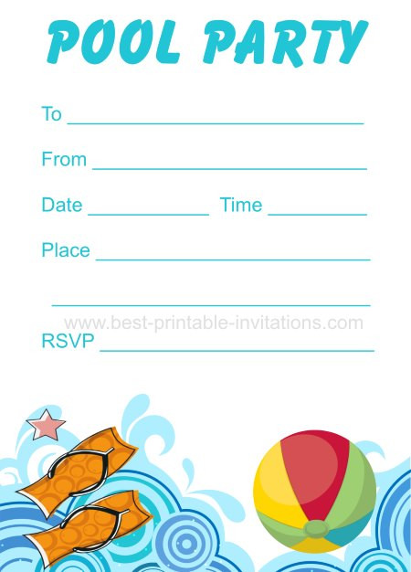 Best ideas about Free Printable Pool Party Birthday Invitations
. Save or Pin Printable Pool Party Invitation Now.