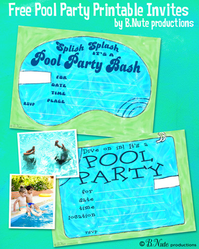 Best ideas about Free Printable Pool Party Birthday Invitations
. Save or Pin bnute productions Free Printable Pool Party Invitations Now.