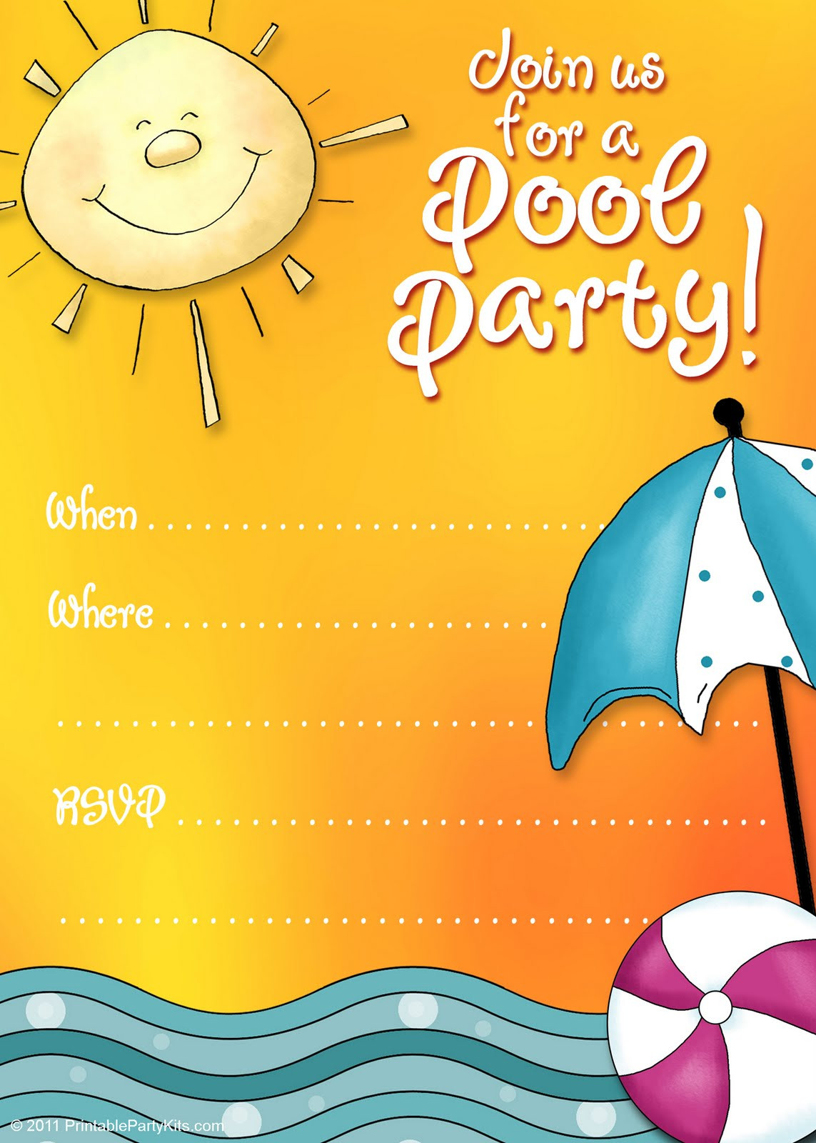 Best ideas about Free Printable Pool Party Birthday Invitations
. Save or Pin Free Printable Party Invitations Summer Pool Party Invites Now.