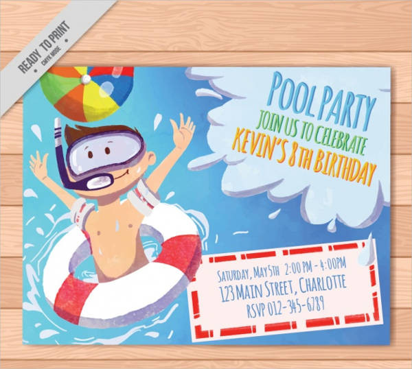 Best ideas about Free Printable Pool Party Birthday Invitations
. Save or Pin 40 Free Party Invitation Templates PSD AI Vector EPS Now.