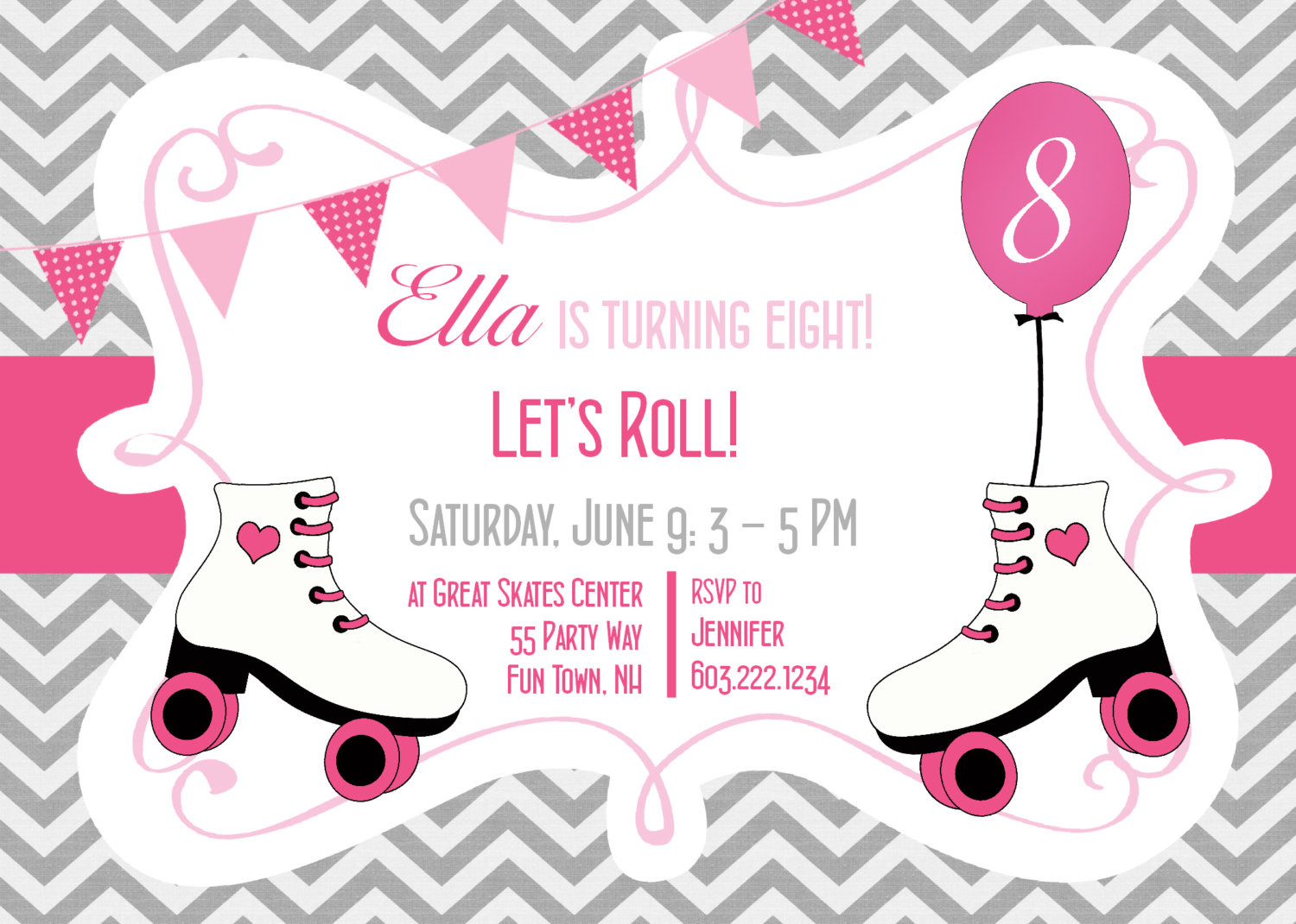 Best ideas about Free Printable Roller Skating Birthday Party Invitations
. Save or Pin Roller Skating Birthday Party Invitation Printable Now.