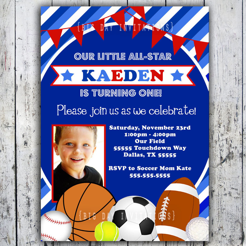 Best ideas about Free Printable Sports Birthday Invitations
. Save or Pin Sports Birthday Invitation Printable by BigDayInvitations Now.