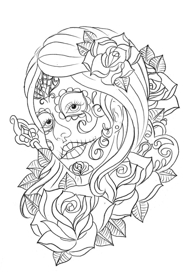 Best ideas about Free Skull Coloring Pages For Adults
. Save or Pin Free Printable Day of the Dead Coloring Pages Best Now.