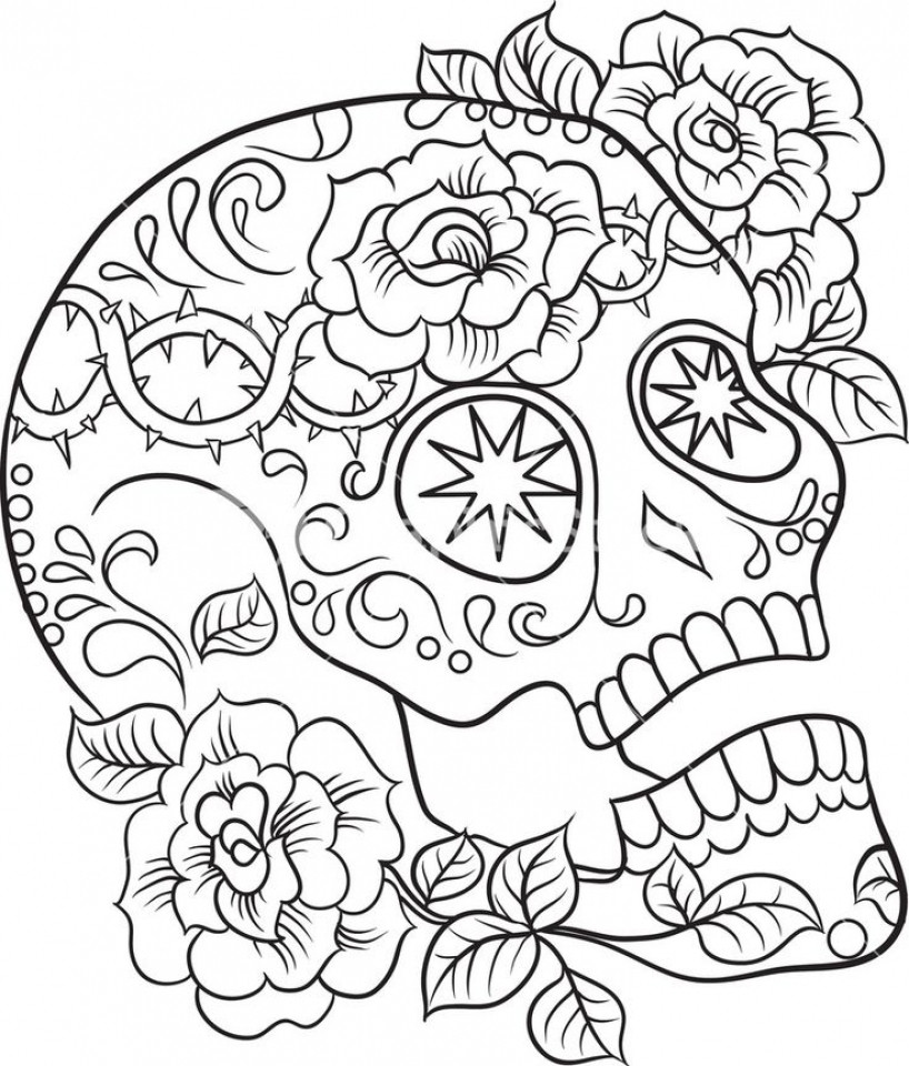 Best ideas about Free Skull Coloring Pages For Adults
. Save or Pin Get This Sugar Skull Coloring Pages Free for Adults Now.