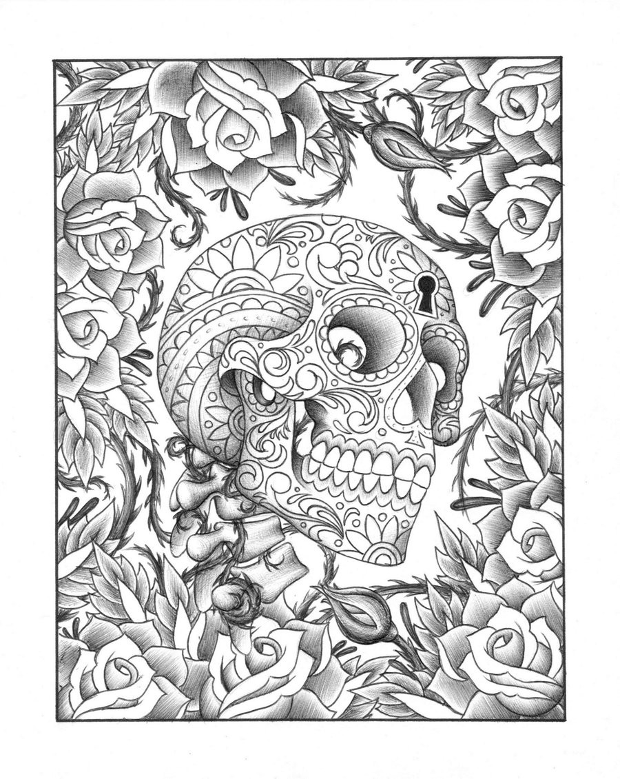 Best ideas about Free Skull Coloring Pages For Adults
. Save or Pin coloring pages by bamtam1130 on Pinterest Now.