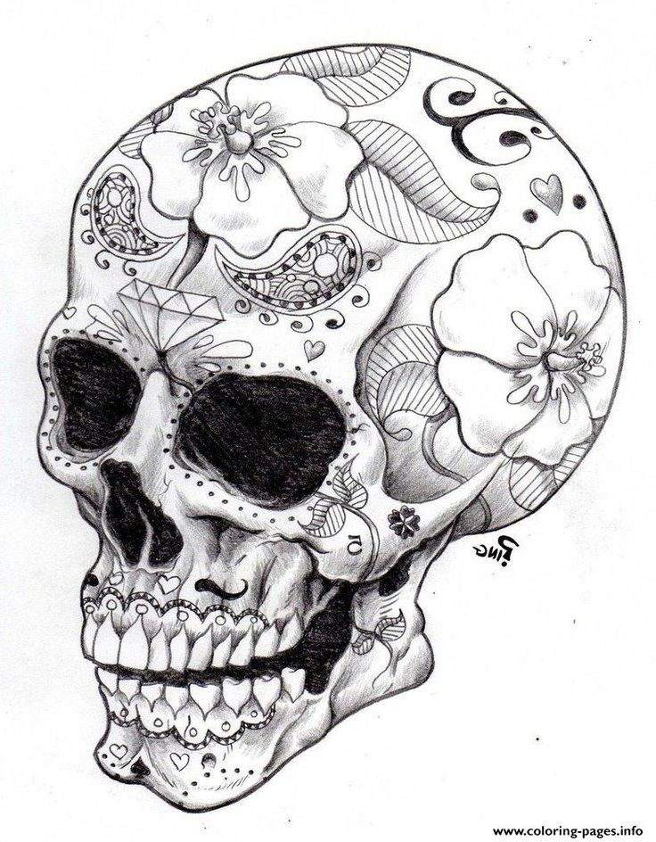 Best ideas about Free Skull Coloring Pages For Adults
. Save or Pin Print real sugar skull precision hd hard coloring pages Now.