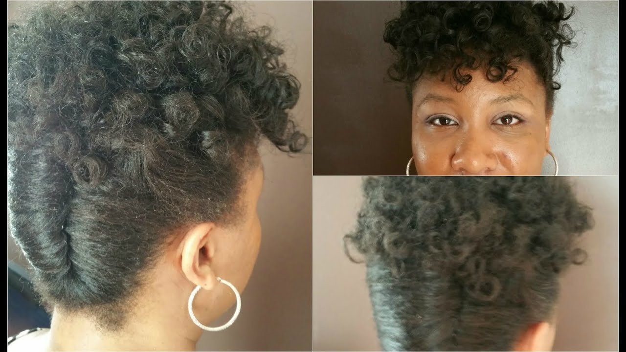 Best ideas about French Roll Hairstyle Black Hair
. Save or Pin Tresse Noire Does a Rod Set & French Roll on My Natural Now.