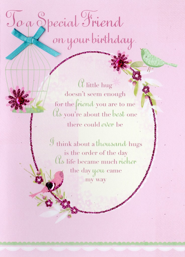Best ideas about Friend Birthday Card Messages
. Save or Pin Special Friend Birthday Greeting Card Second Nature Poetic Now.