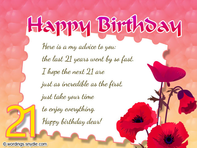Best ideas about Friend Birthday Card Messages
. Save or Pin 21st Birthday Wishes Messages and 21st Birthday Card Now.