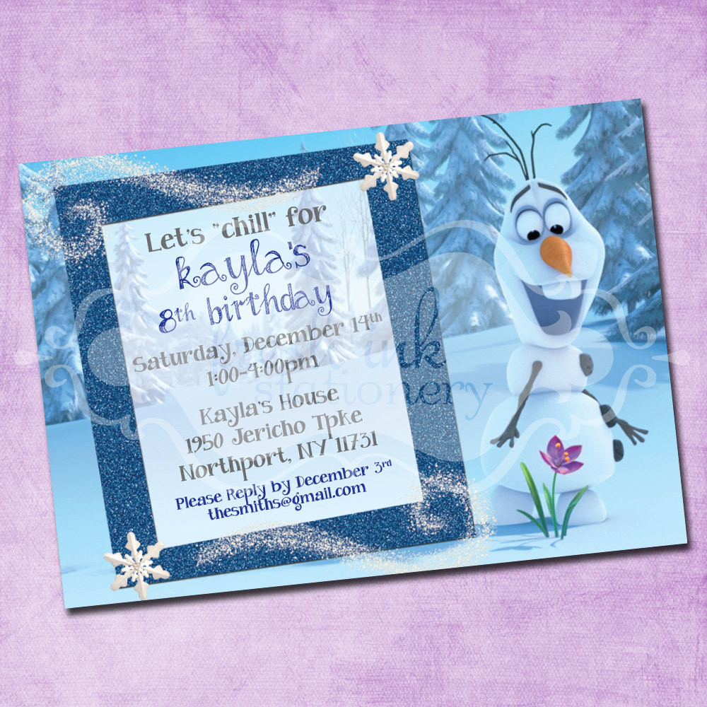 Best ideas about Frozen Birthday Invitations Wording
. Save or Pin Frozen Olaf Birthday Invitation Now.