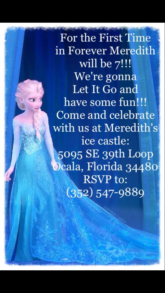 Best ideas about Frozen Birthday Invitations Wording
. Save or Pin Frozen birthday Invitations Sooooo cute Now.