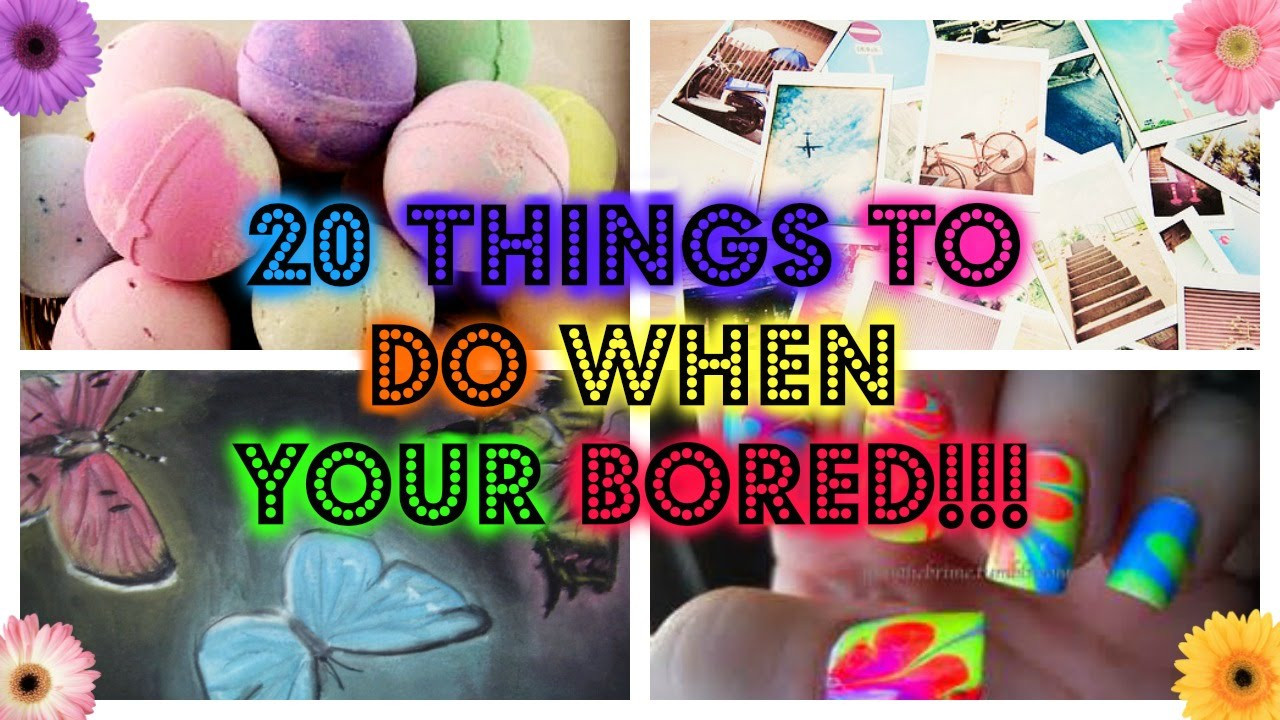 Best ideas about Fun Crafts To Do At Home
. Save or Pin 20 Things to do when your bored Now.