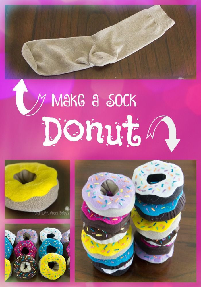 Best ideas about Fun Easy Crafts
. Save or Pin Pretend Donuts made from Socks in a Hurry Now.