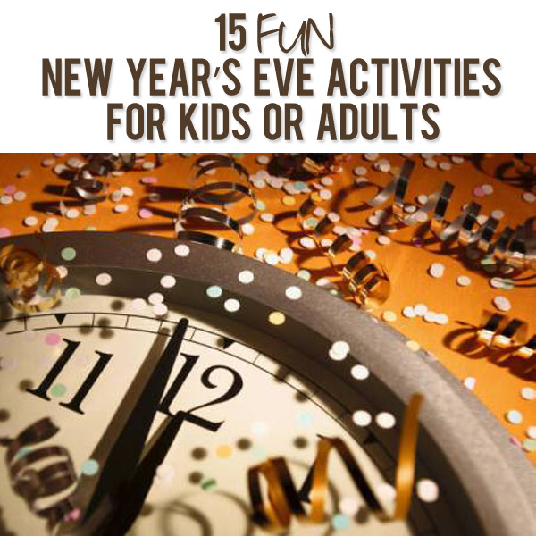 Best ideas about Fun Ideas For Adults
. Save or Pin 15 fun New Year s Eve activities for kids or adults Now.
