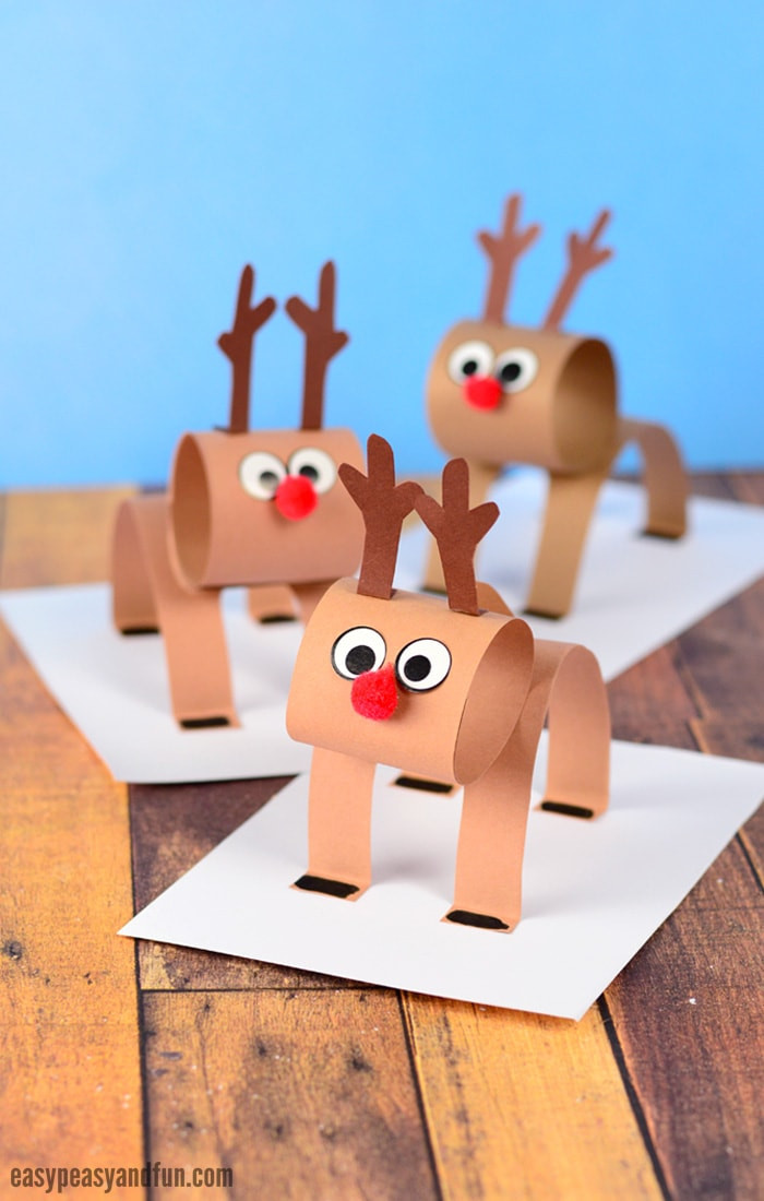 Best ideas about Fun Paper Crafts
. Save or Pin 3D Construction Paper Reindeer Christmas Craft Idea with Now.