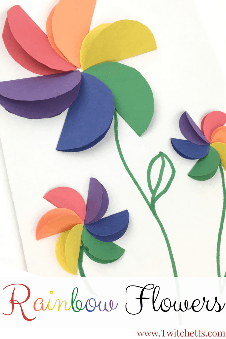 Best ideas about Fun Paper Crafts
. Save or Pin Rainbow Flowers Construction Paper Crafts for kids Now.