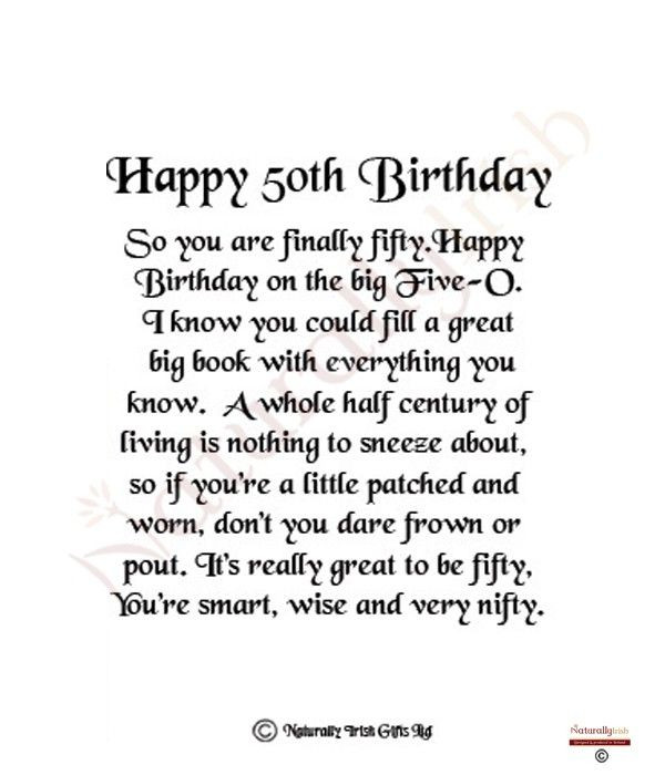 Best ideas about Funny 50th Birthday Quotes For Men
. Save or Pin 50th birthday poems Google Search Now.