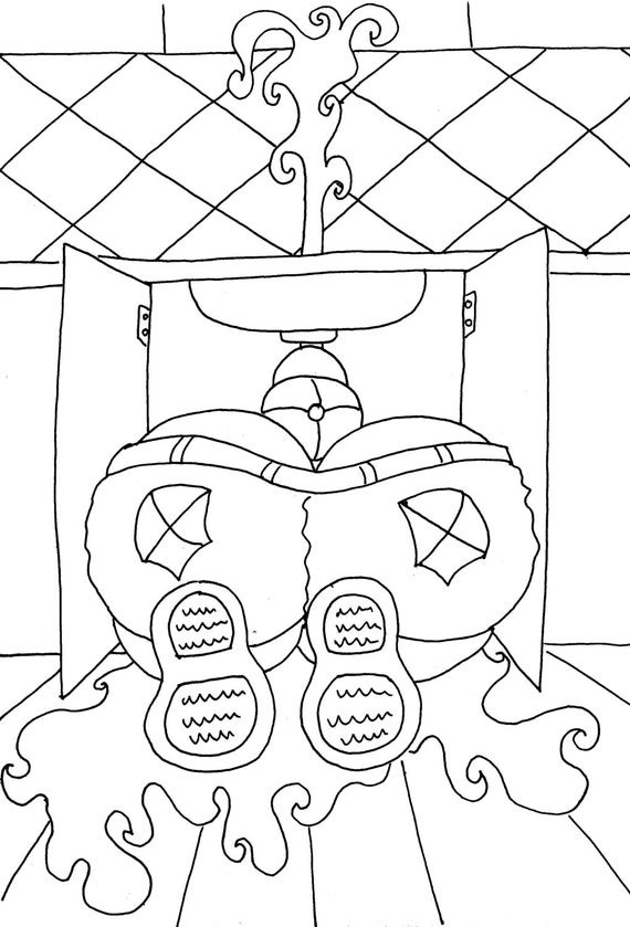Best ideas about Funny Adult Coloring Books
. Save or Pin Plumber Butt Funny Adult Coloring Page from Chubby Art Now.