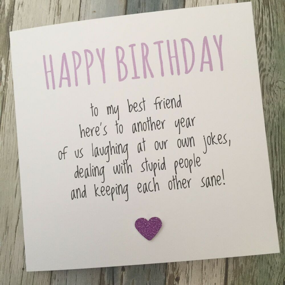 Best ideas about Funny Best Friend Birthday Cards
. Save or Pin FUNNY BEST FRIEND BIRTHDAY CARD BESTIE HUMOUR FUN Now.