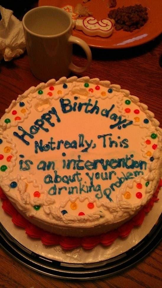 Best ideas about Funny Birthday Cake Messages
. Save or Pin 21 Clever and Funny Birthday Cakes Now.
