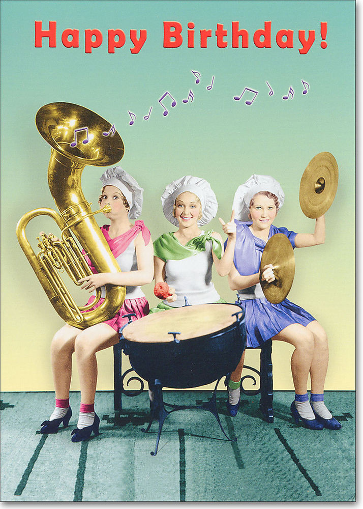 Best ideas about Funny Birthday Card For Women
. Save or Pin Women Playing Instruments Funny Birthday Card Greeting Now.