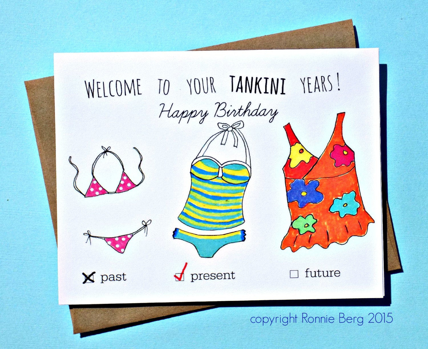 Best ideas about Funny Birthday Cards For Her
. Save or Pin Funny Birthday Card For Her Tankini Birthday by BangsAndTeeth Now.