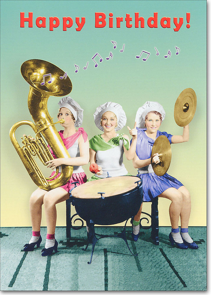 Best ideas about Funny Birthday Cards For Women
. Save or Pin Women Playing Instruments Funny Birthday Card Greeting Now.