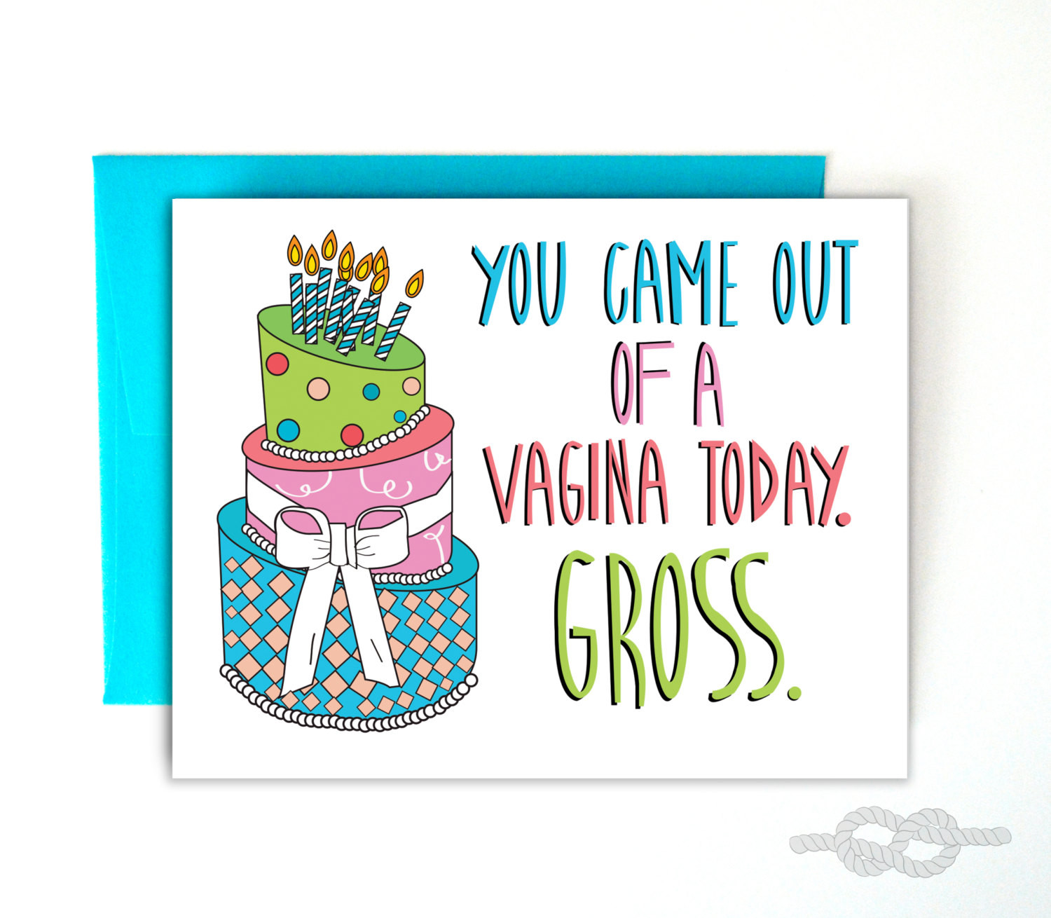 Best ideas about Funny Birthday Cards
. Save or Pin Funny Birthday Card Funny Greeting Card Vagina Birthday Now.