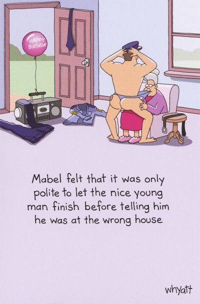 Best ideas about Funny Birthday Images For Him
. Save or Pin Funny Birthday Card lady with male stripper Mabel Now.