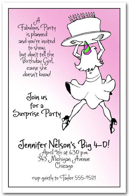 Best ideas about Funny Birthday Invitations For Adults
. Save or Pin Kick it Up Lady & Cake Birthday Party Invitations Now.