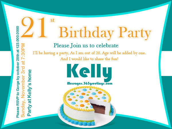 Best ideas about Funny Birthday Invite Wording
. Save or Pin 21st Birthday Invitations 365greetings Now.