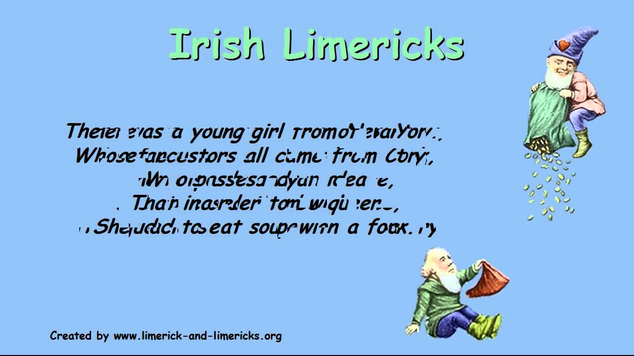 Best ideas about Funny Birthday Limericks
. Save or Pin Irish Limericks Example Limerick Poems ♣♣♣ Now.