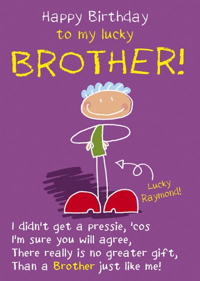 Best ideas about Funny Birthday Quotes For Brother
. Save or Pin Funny Brother Birthday Personalised Cards Now.