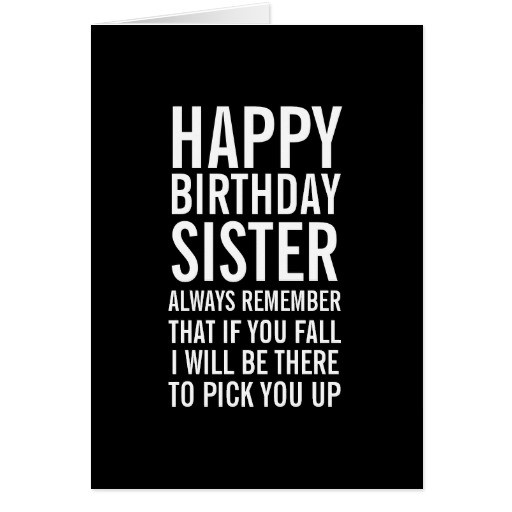 Best ideas about Funny Birthday Sister
. Save or Pin If You Fall Sister Funny Happy Birthday Card Now.