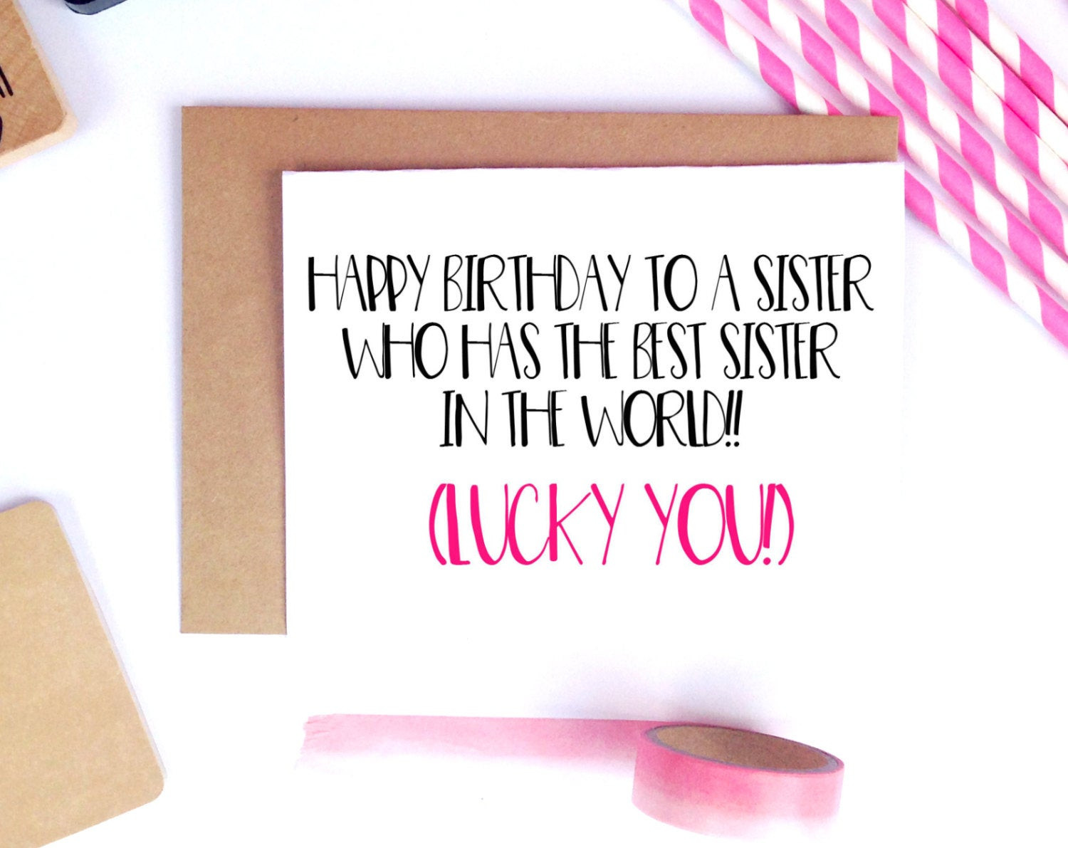 Best ideas about Funny Birthday Sister
. Save or Pin Funny Sister Birthday Card For Her Sister Birthday Gift Now.