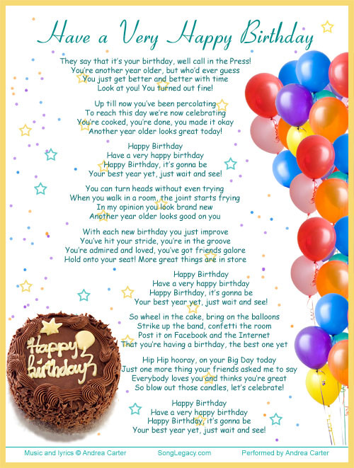 Best ideas about Funny Birthday Song Lyrics
. Save or Pin Happy Song Quotes QuotesGram Now.