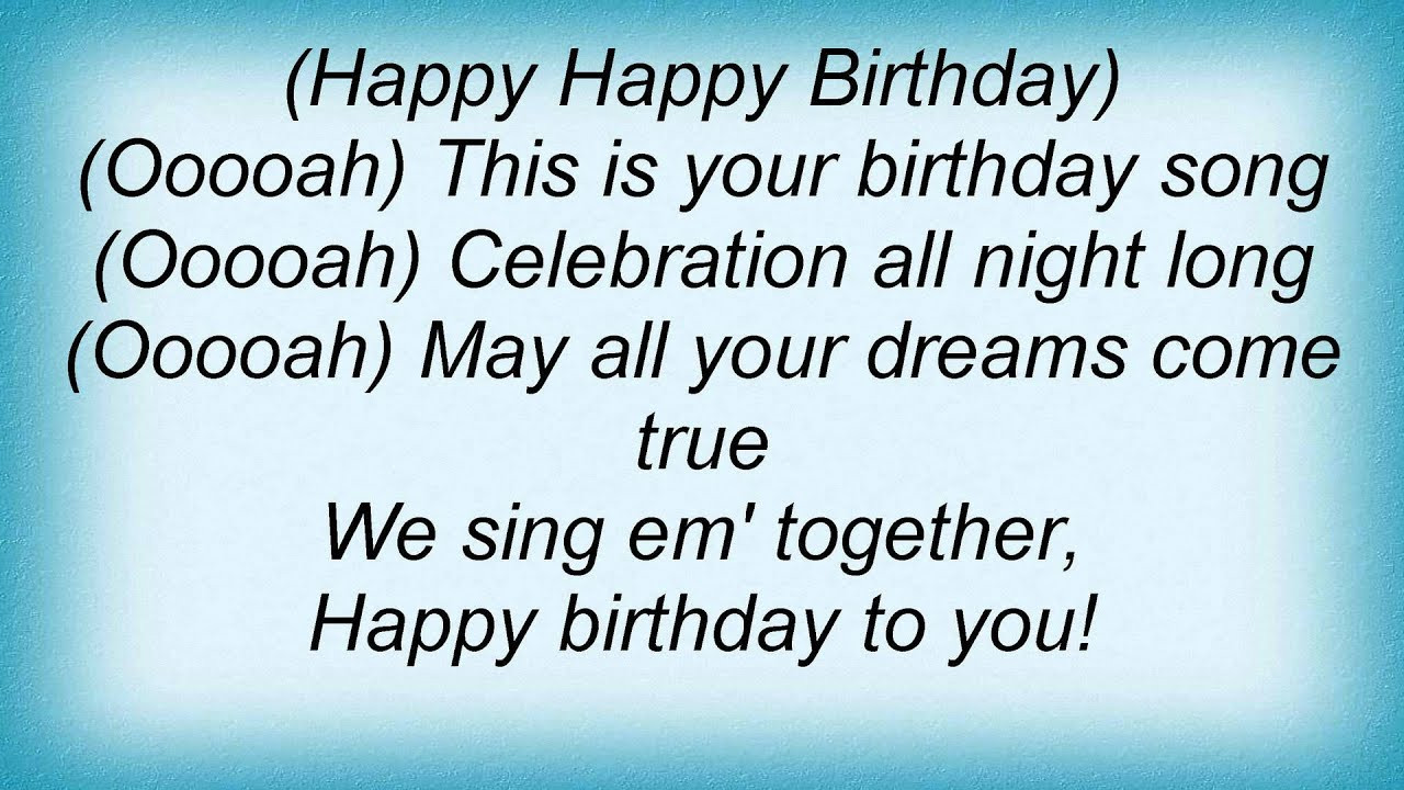 Best ideas about Funny Birthday Song Lyrics
. Save or Pin Dj Bobo Happy Birthday To You Lyrics Now.