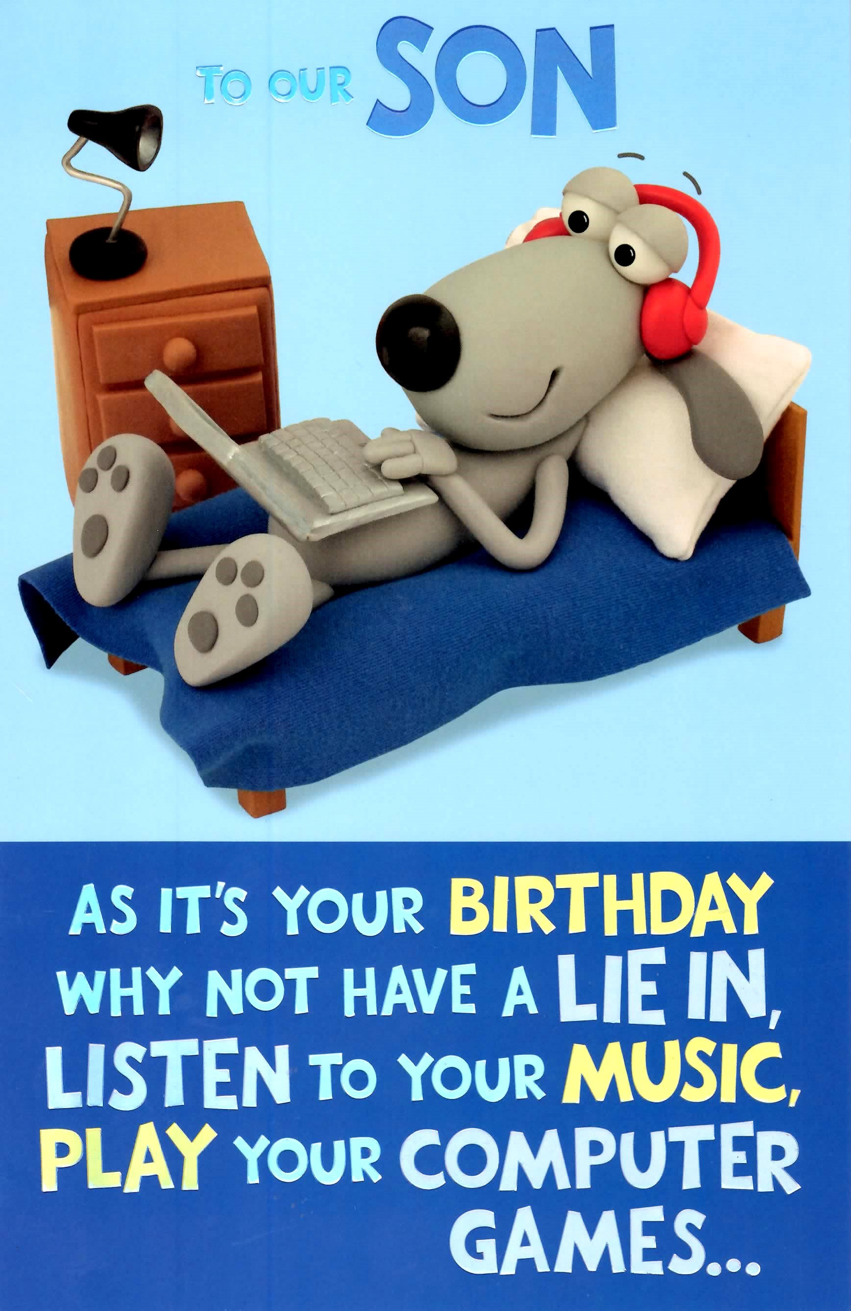 Best ideas about Funny Birthday Wishes For Son
. Save or Pin Cute Funny To Our Son Birthday Greeting Card Crackers Now.