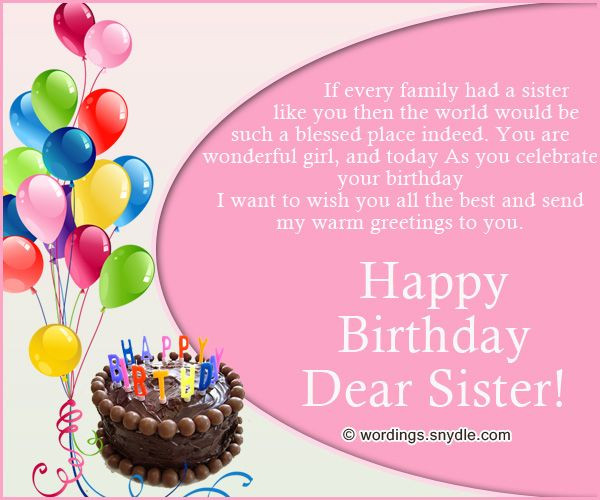 Best ideas about Funny Birthday Wishes For Younger Sister
. Save or Pin Sister Birthday Messages Sisters are a best friend When Now.