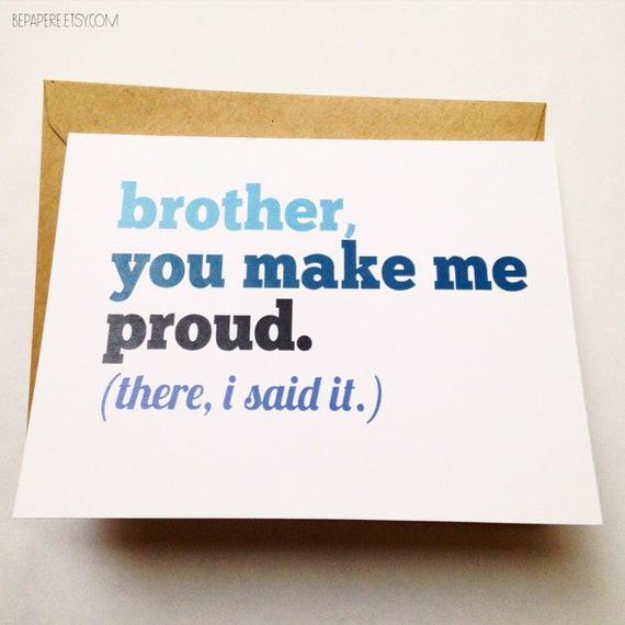 Best ideas about Funny Brother Birthday Cards
. Save or Pin Brother Card Brother Birthday Card Funny Card Card for Now.
