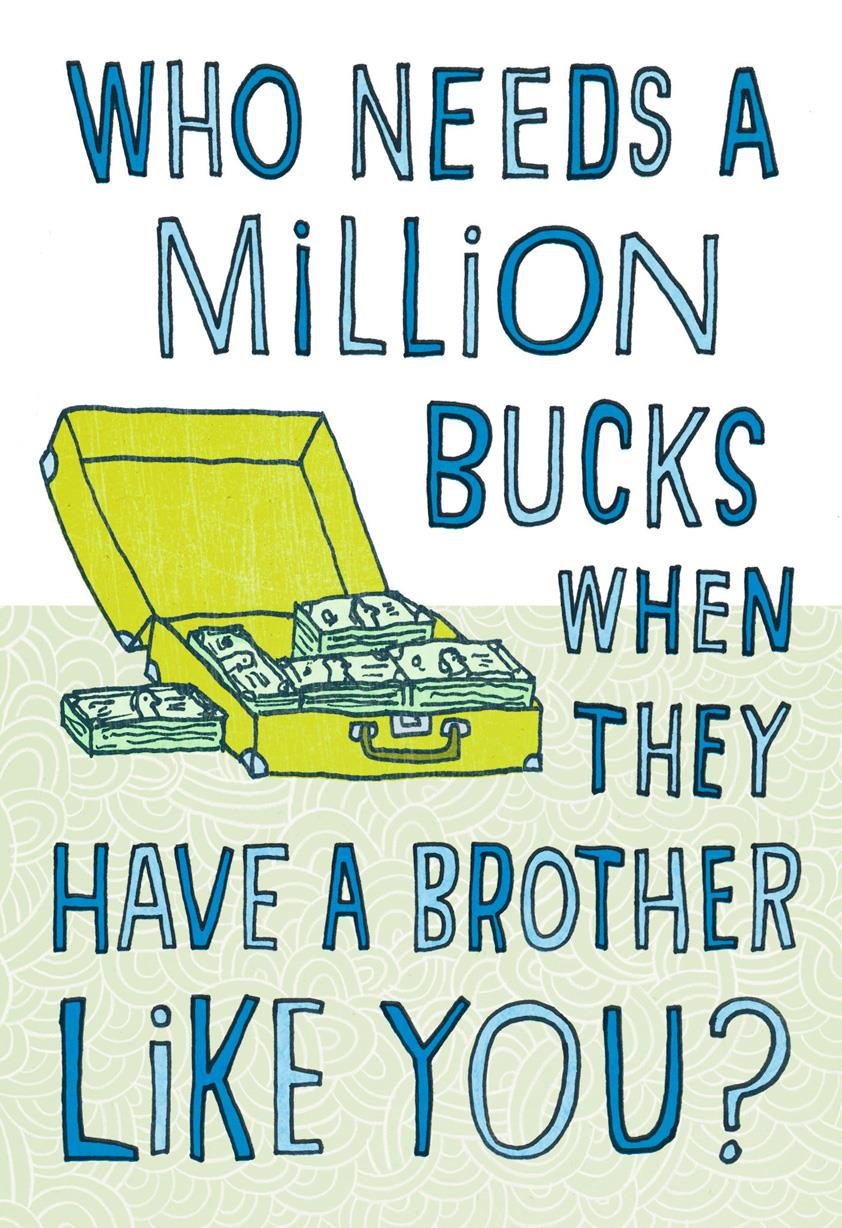 Best ideas about Funny Brother Birthday Cards
. Save or Pin Million Bucks Funny Birthday Card for Brother Greeting Now.