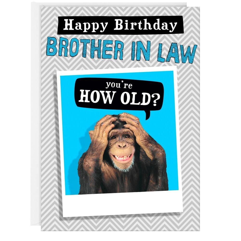 Best ideas about Funny Brother In Law Birthday
. Save or Pin BROTHER IN LAW BIRTHDAY CARD Funny Humour Joke Monkey Good Now.