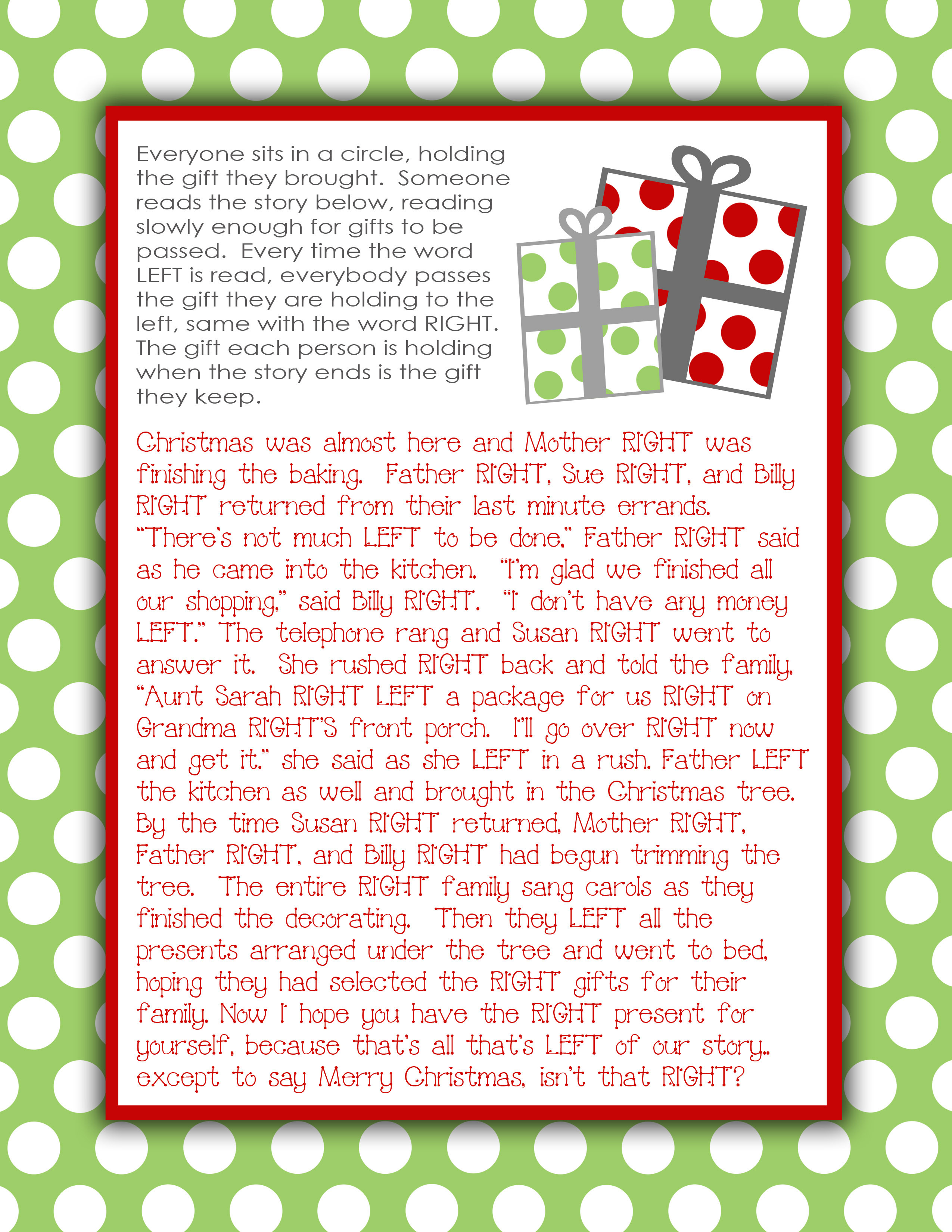 Best ideas about Funny Christmas Gift Exchange Ideas
. Save or Pin Right left game Christmas Now.