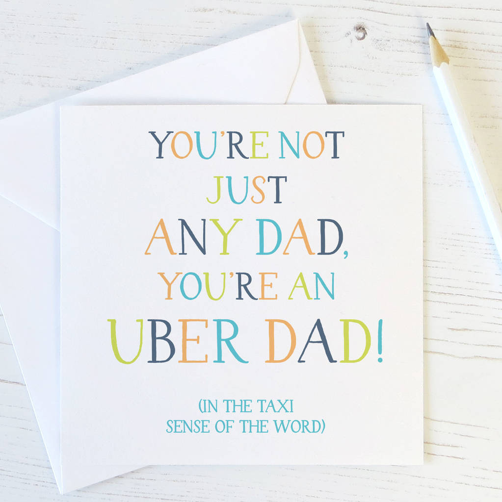 Best ideas about Funny Dad Birthday Cards
. Save or Pin uber dad funny birthday card for dad by wink design Now.