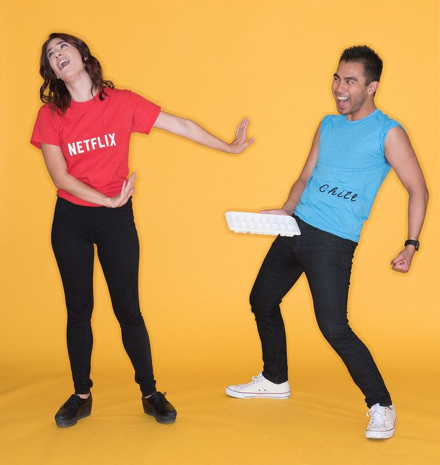 Best ideas about Funny DIY Couples Costumes
. Save or Pin Netflix and Chill Halloween Costume Now.