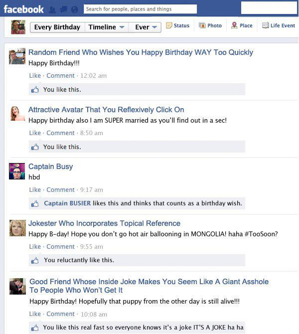 Best ideas about Funny Facebook Birthday Posts
. Save or Pin Every Birthday Wall Ever Now.