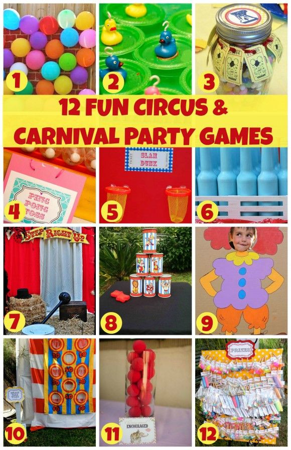 Best ideas about Funny Games For Birthday Parties
. Save or Pin 12 Fun Circus Carnival Party Games Now.